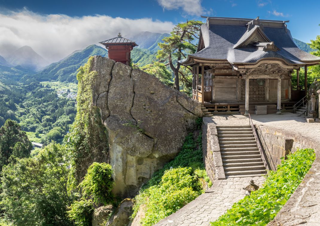 Yamadera Temple, Yamagata, Japan.