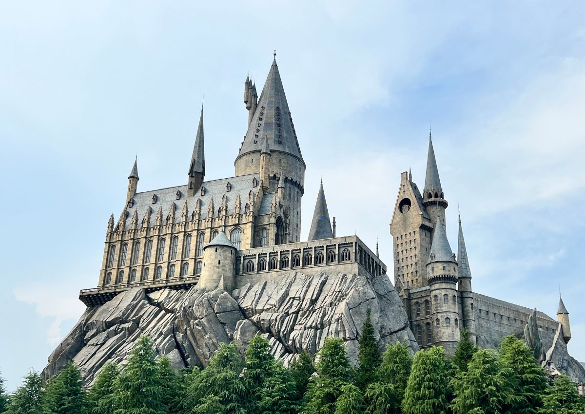 Harry Potter Hogwarts castle at Universal Studios Japan
