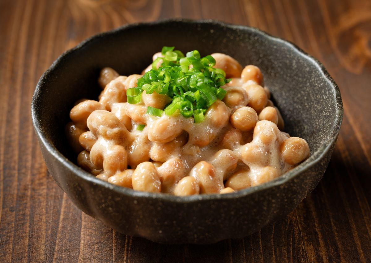 Fermented soybeans, natto