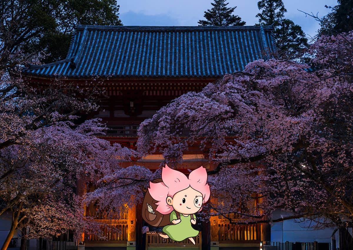 Mono-chan embarking on an adventure in Japan