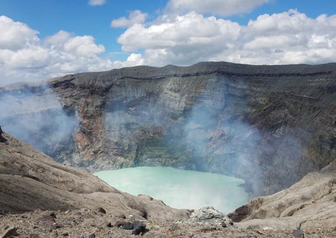 The Nakadake crater, Mt Aso, Japan