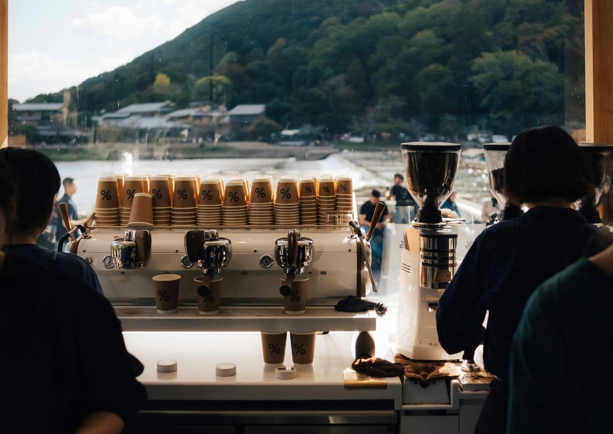 Arabica coffee shop, Arashiyama, Kyoto