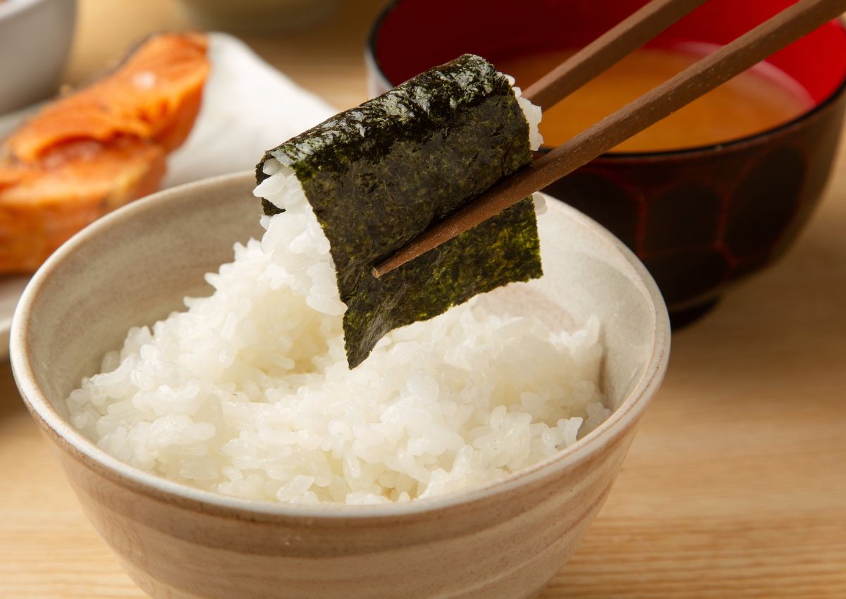Seaweed, nori with rice