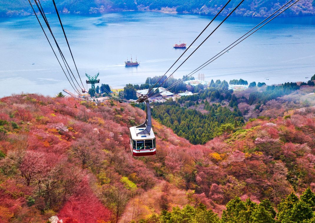 Mt Komagatake ropeway, Hakone, Japan