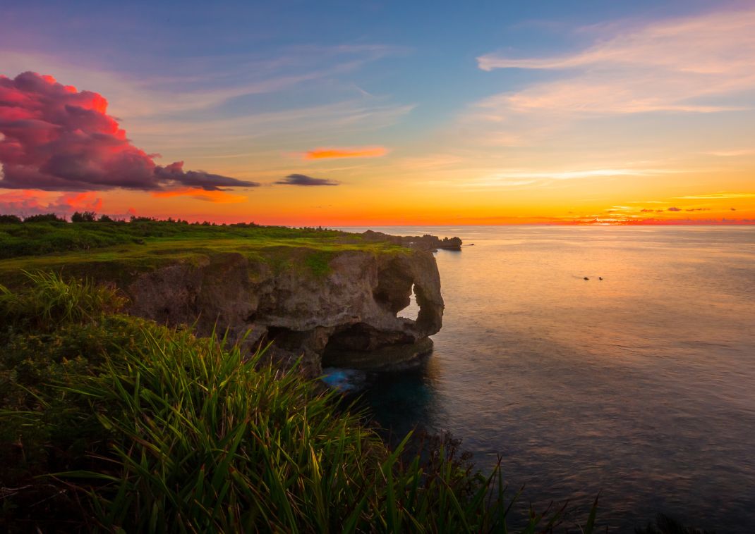 Sunset at Manzamo Cape, Okinawa