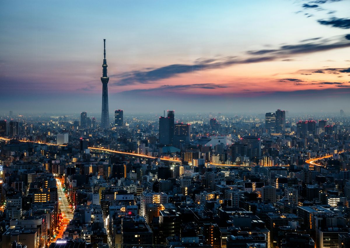 Tokyo Skytree at dusk, Tokyo
