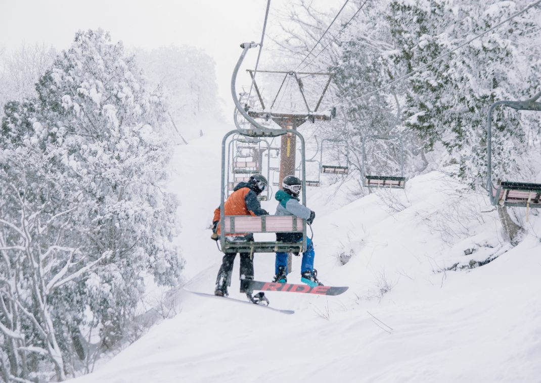 Snowboarders in Hakuba Ski Resort