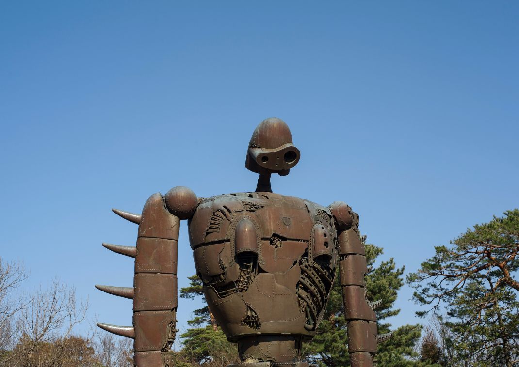 Statue on top of Ghibli Museum, Tokyo, Japan