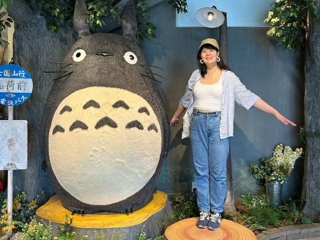 With Totoro, Ghibli studios, Tokyo