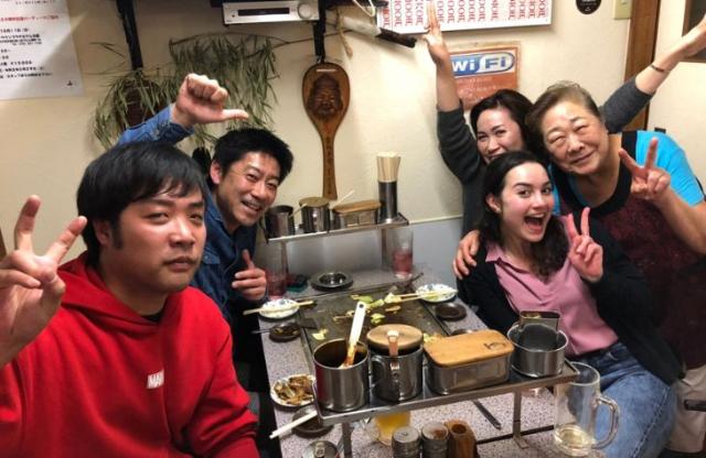 Nomikai with my colleagues in Kyoto