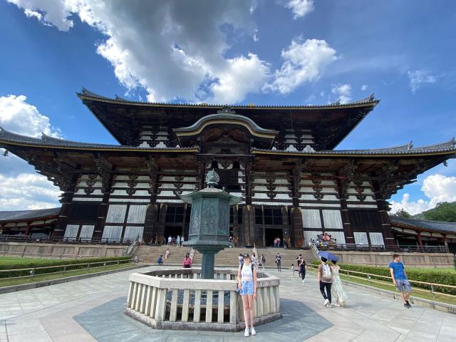 View on Todai-ji Temple in Nara