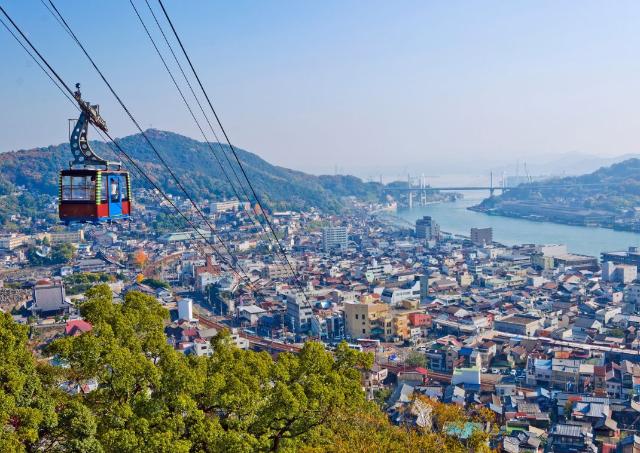 Ropeway in Onomichi, Japan
