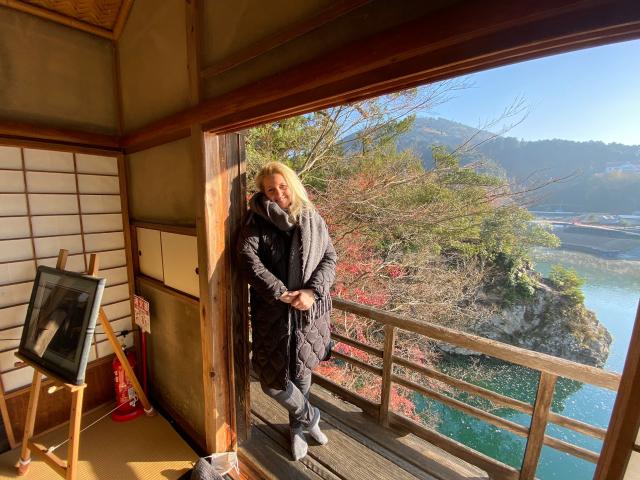 At Garyu Sanso villa in autumn