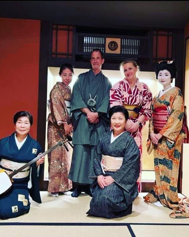 With friends in Matsuyama