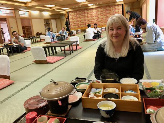 Kaiseki Breakfast at ryokan, Lake Kawaguchi