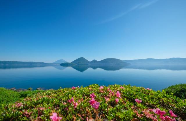 Lake Toya in summer