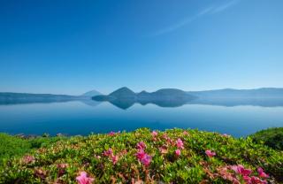 Lake Toya in summer