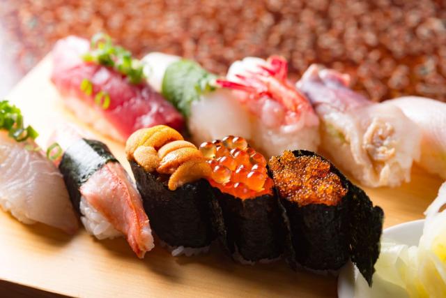 Fresh sushi of Hokkaido