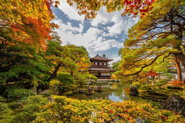 Ginkaku-ji Temple in autumn, Kyoto