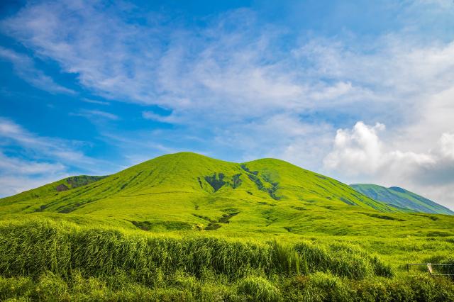 Green hills of Mt Aso, Kumamoto
