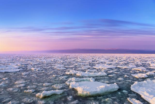 Drift ice in Shiretoko 