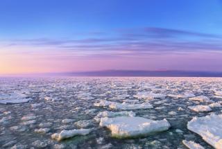Drift ice in Shiretoko 