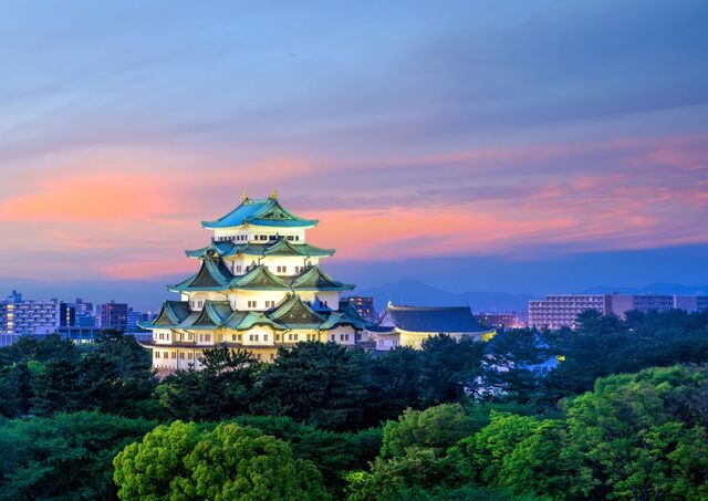  Nagoya Castle in the evening, Nagoya, Japan