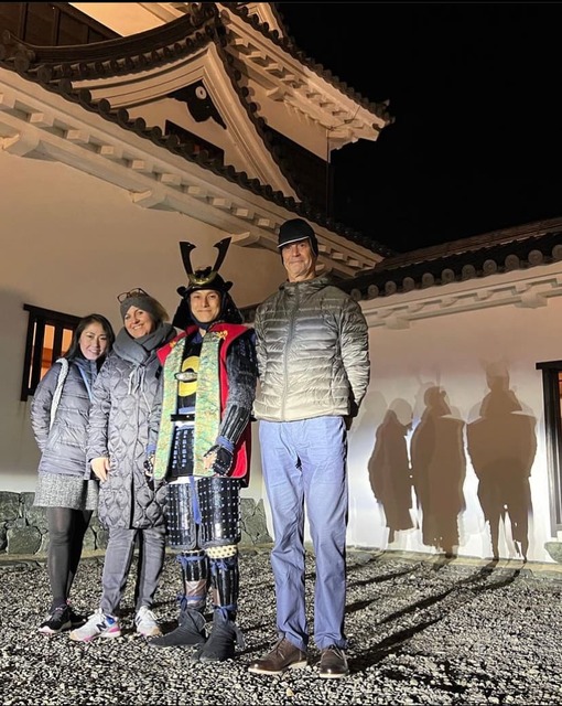 At the wonderful Ozu Castle