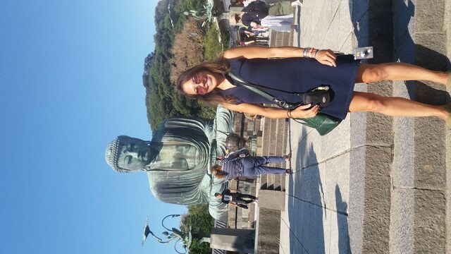 In Kamakura, next to the Great Buddha