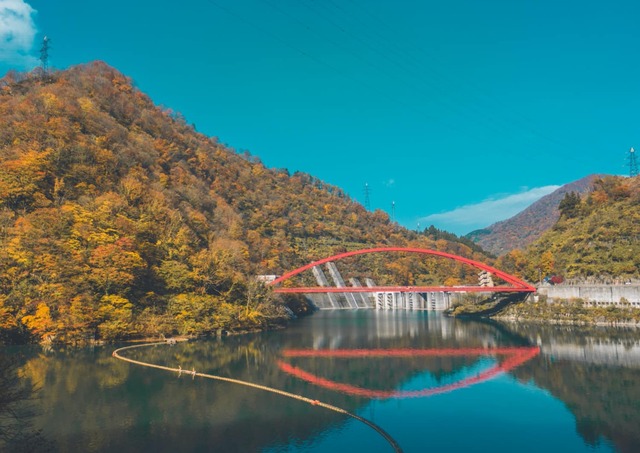 Lake Unazuki and Komen Bridge