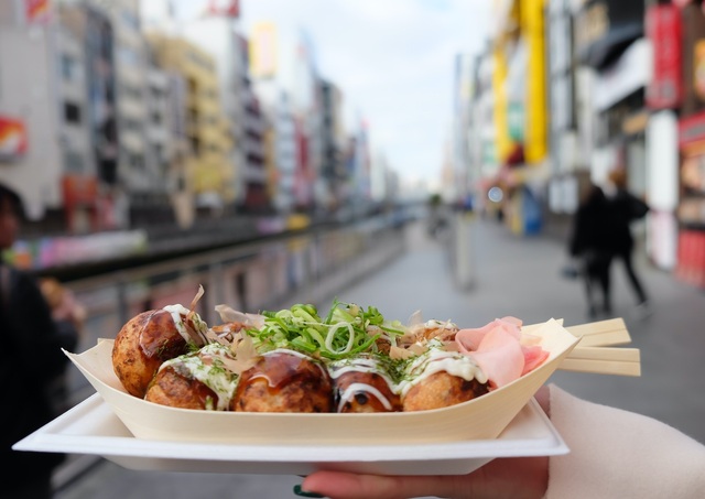 Takoyaki, traditional street food of Osaka