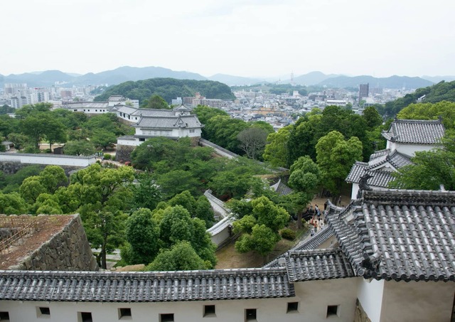 View from behind the castle walls