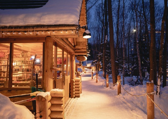 Ningle Terrace in winter