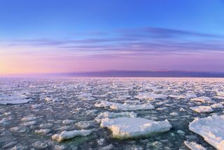 Drift ice in Shiretoko 