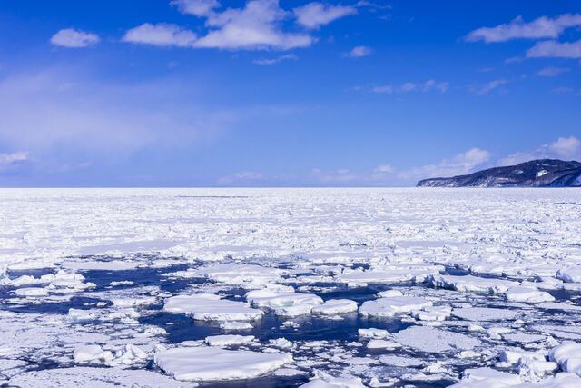 Drift ice in Shiretoko 