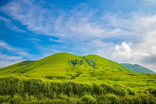 Green hills of Mt Aso, Kumamoto