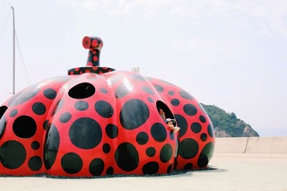 Kids playing on Naoshima Art Island