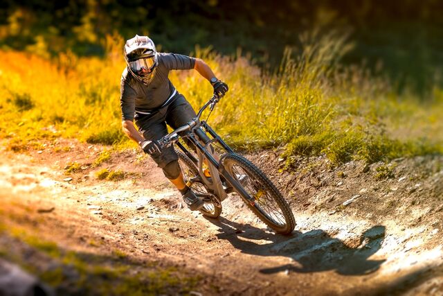 Mountain biking 