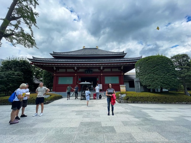 At Senso-ji temple in Tokyo