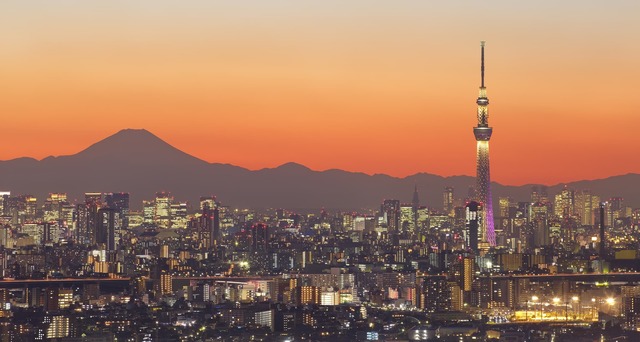 Tokyo Skytree at dusk 