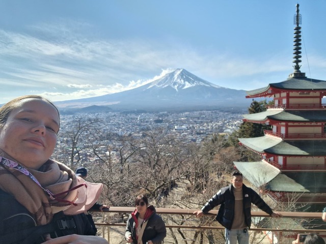 At Chureito Pagoda, Mount Fuji