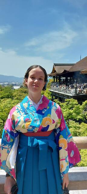 At Kiyomizu-dera Temple, Kyoto