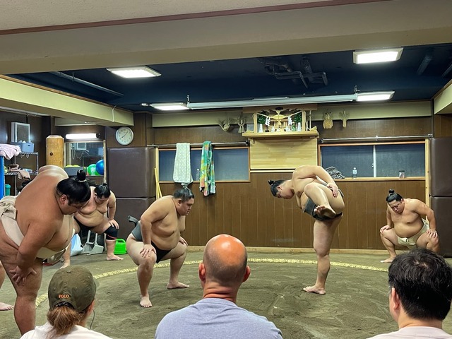 Attending a Sumo match