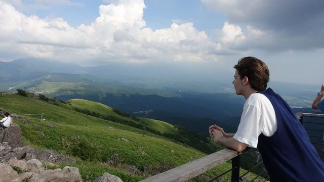 Enjoying the view in Nagano