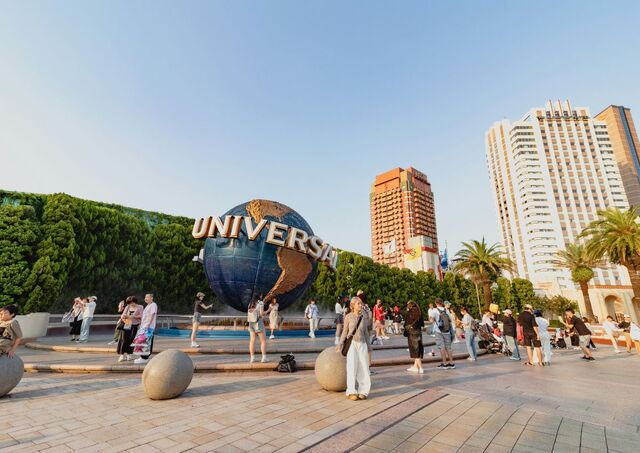 The Globe at the entrance of Universal Studios Japan, Osaka