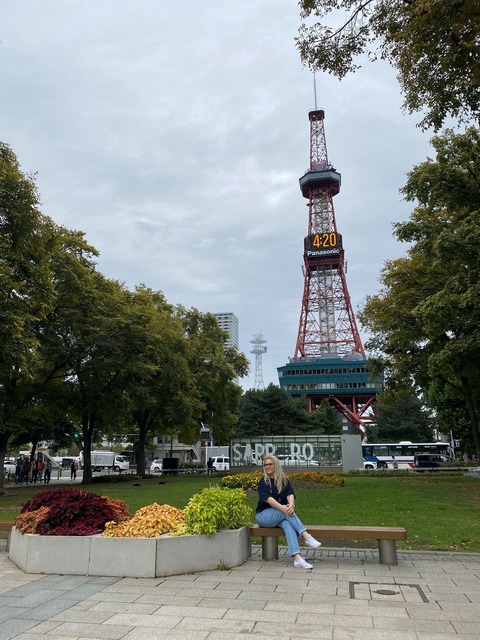 Under the TV tower in Sapporo, Hokkaido