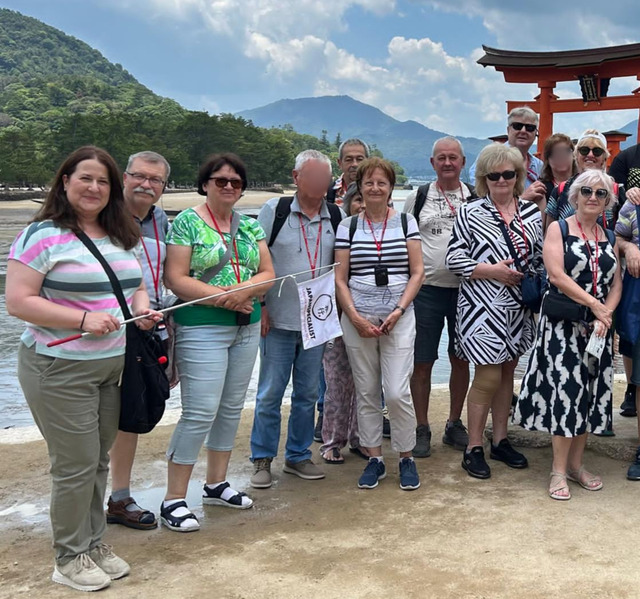 With a Japanspecialist group on Miyajima Island 