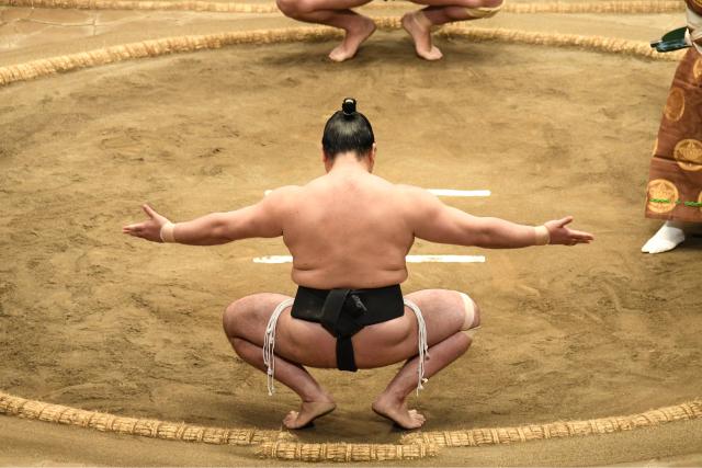 Sumo Wrestler Training and Lunch