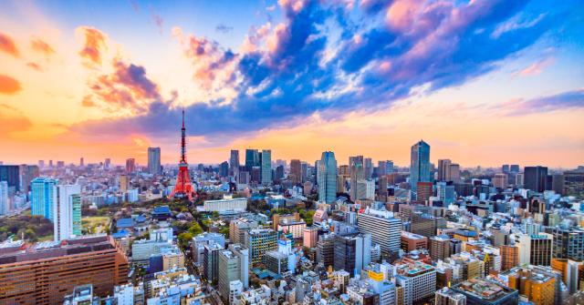 Aerial view of Tokyo