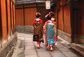 Geisha's in the Gion district of Kyoto